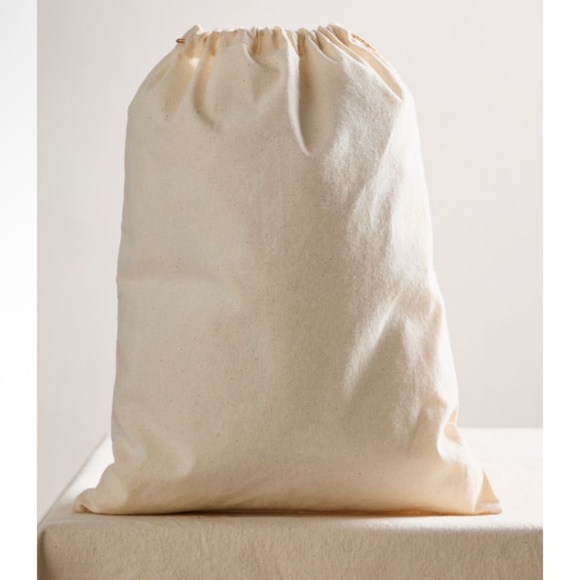 Free People Small Reusable Holiday Gift Bag-Gold Stars NEW - Picture 2 of 5